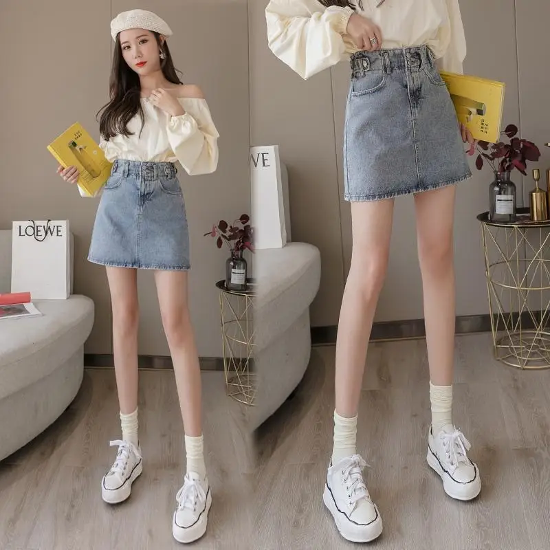 Women Denim High Waist Skirt 2025 Spring Summer - Image 4