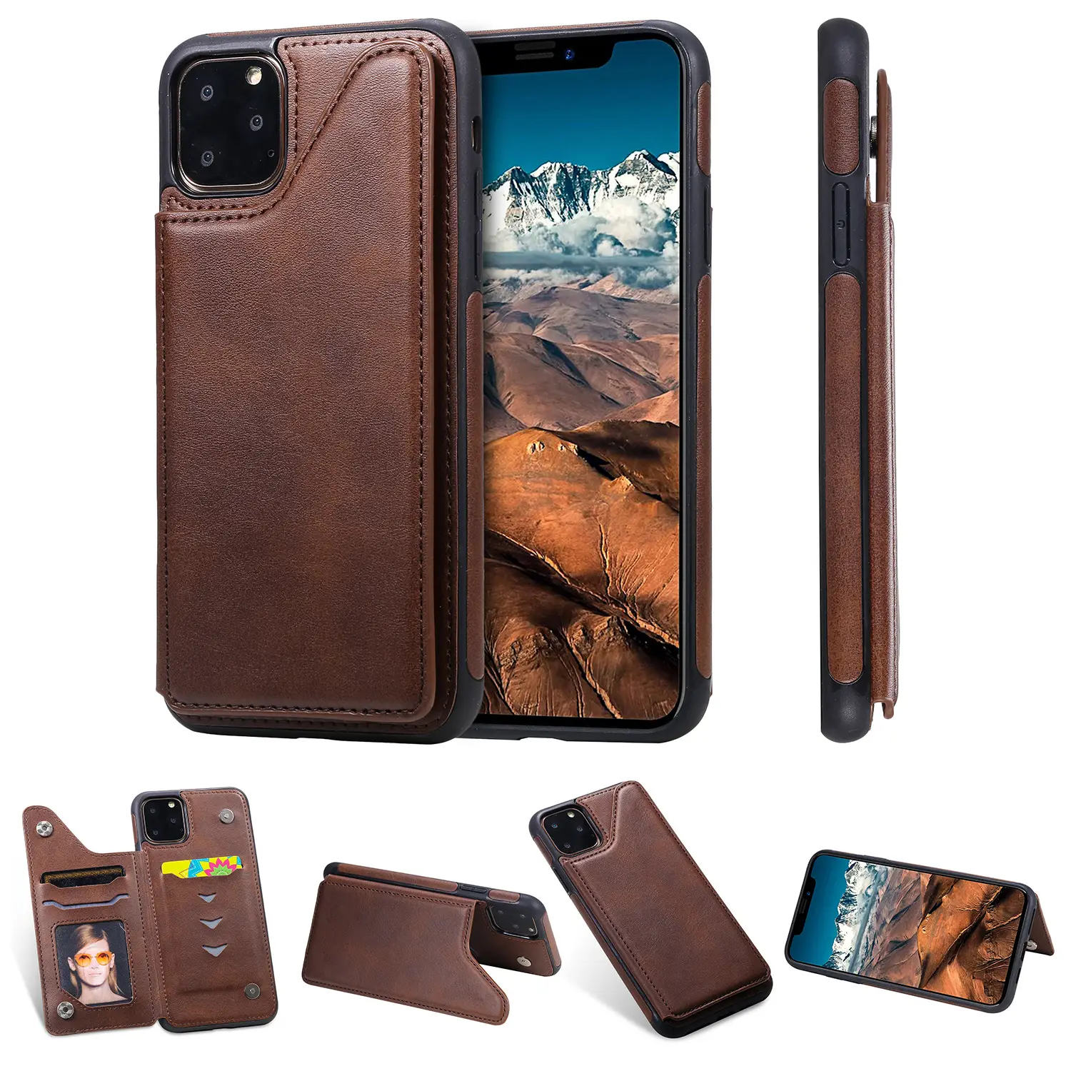 Apple iPhone X with Max Leather Case Red