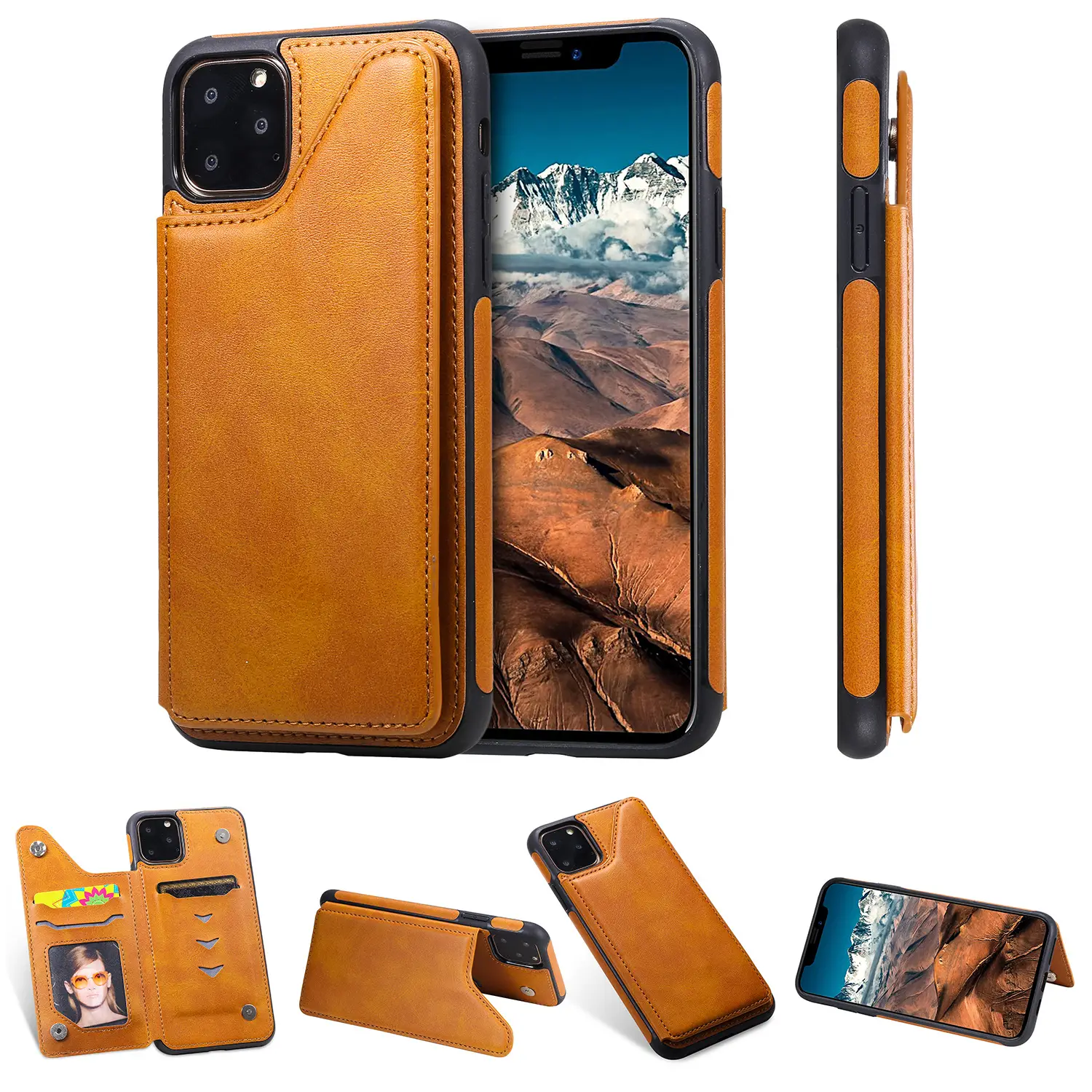 Apple iPhone X with Max Leather Case Red