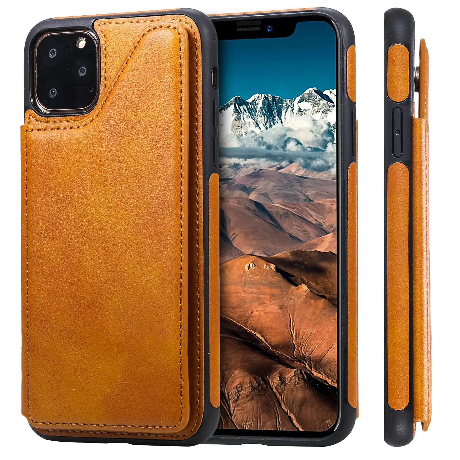 Apple iPhone X with Max Leather Case Red