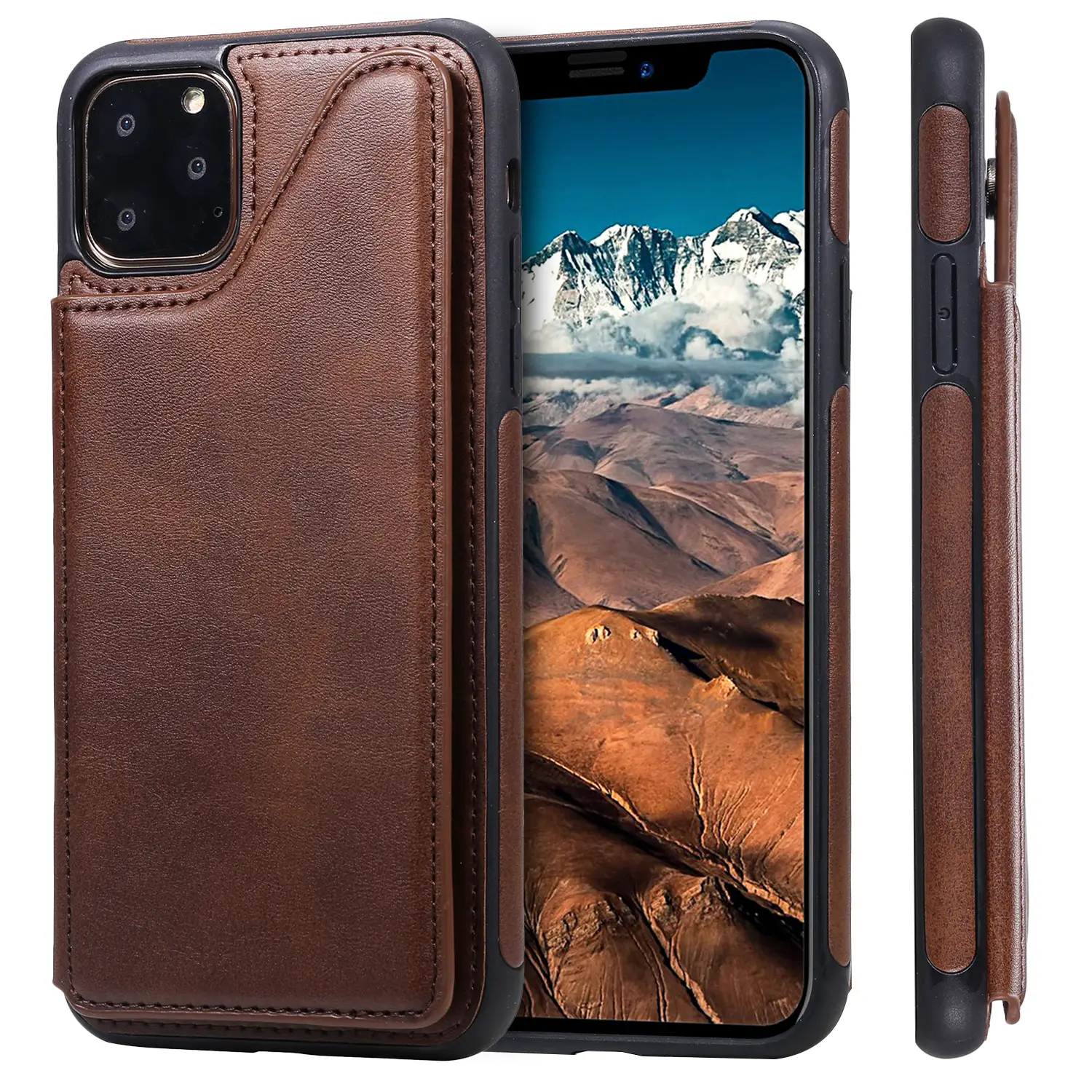 Apple iPhone X with Max Leather Case Red