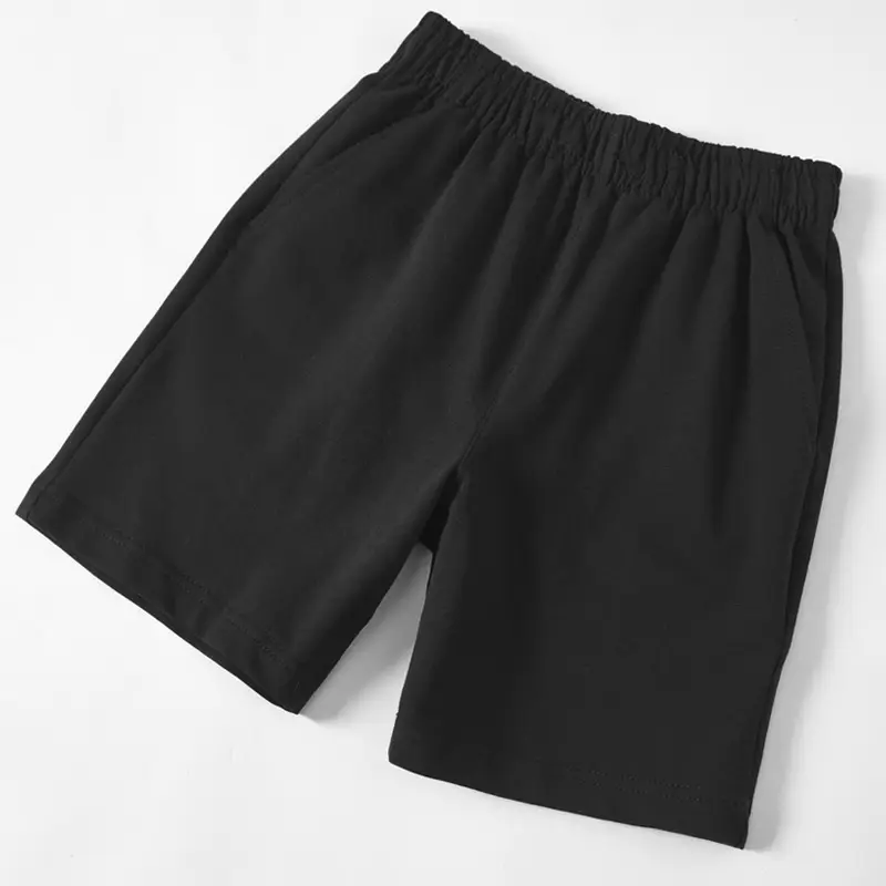 Children's Dark Blue Cotton Sports Shorts Boys - Image 2