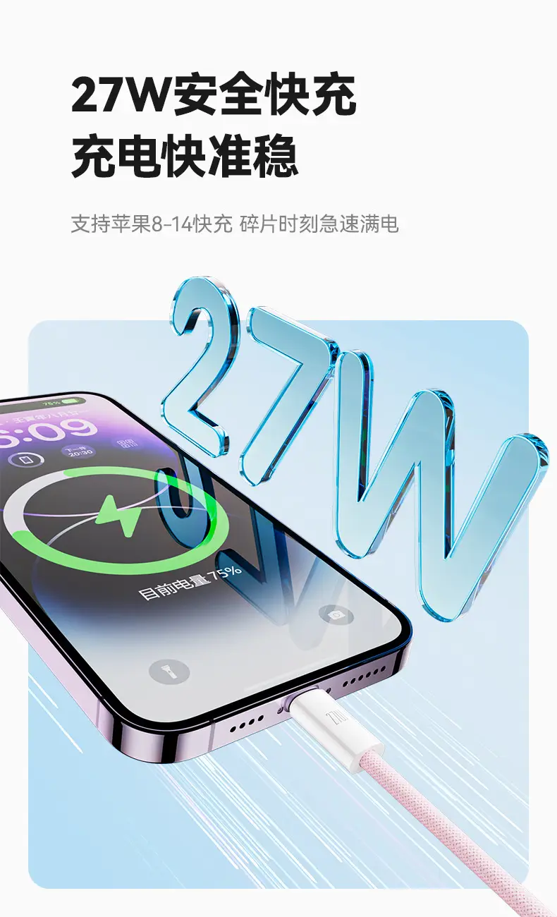 Pinsheng 20W PD30A Type-C Charger Pink — feature 38