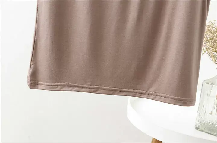 Women's Pink V-Neck Modal T-Shirt Loose Fit 2020 — feature 22