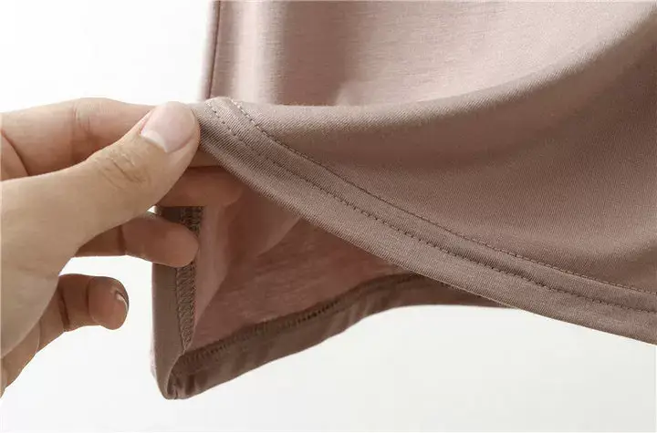 Women's Pink V-Neck Modal T-Shirt Loose Fit 2020 — feature 23