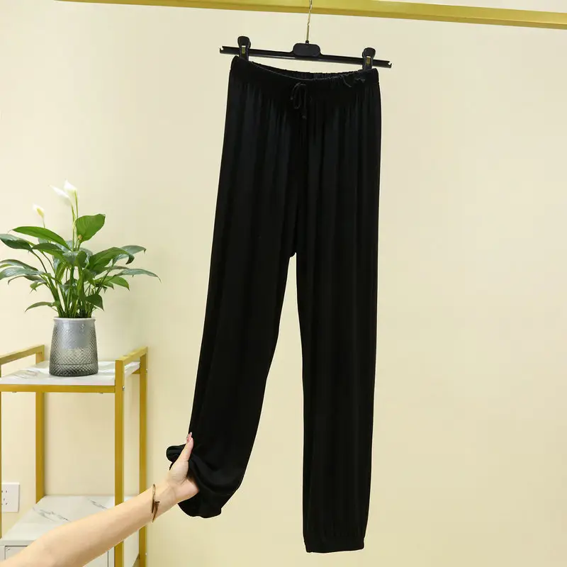 Women Drawstring Slimming Harem Pants Brown Summer 2025 — feature 15
