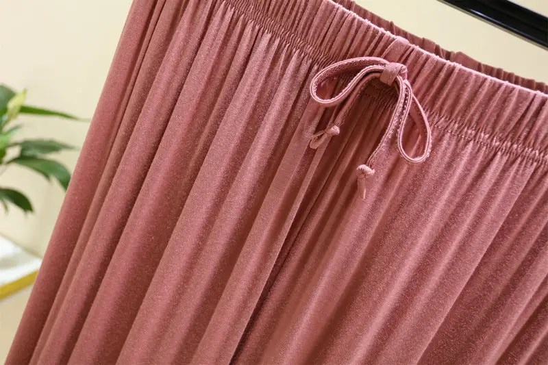 Women Drawstring Slimming Harem Pants Brown Summer 2025 — feature 22