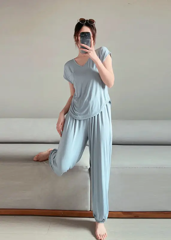 Women Drawstring Slimming Harem Pants Brown Summer 2025 — feature 3