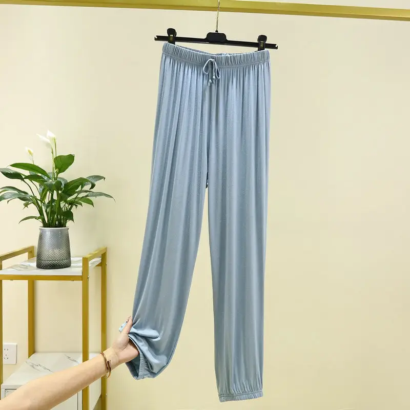 Women Drawstring Slimming Harem Pants Brown Summer 2025 - Image 8