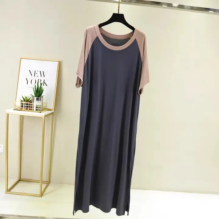 Summer Plus Size Modal Long Skirt Dress - Image 6