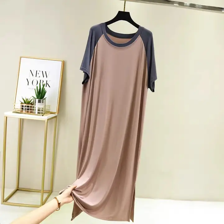 Summer Plus Size Modal Long Skirt Dress - Image 7