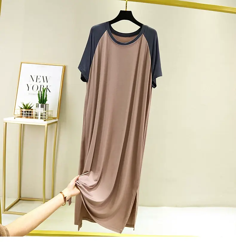 Summer Plus Size Modal Long Skirt Dress — feature 14