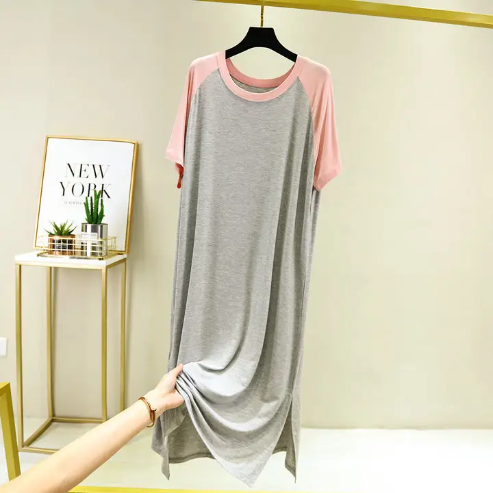 Summer Plus Size Modal Long Skirt Dress - Image 3