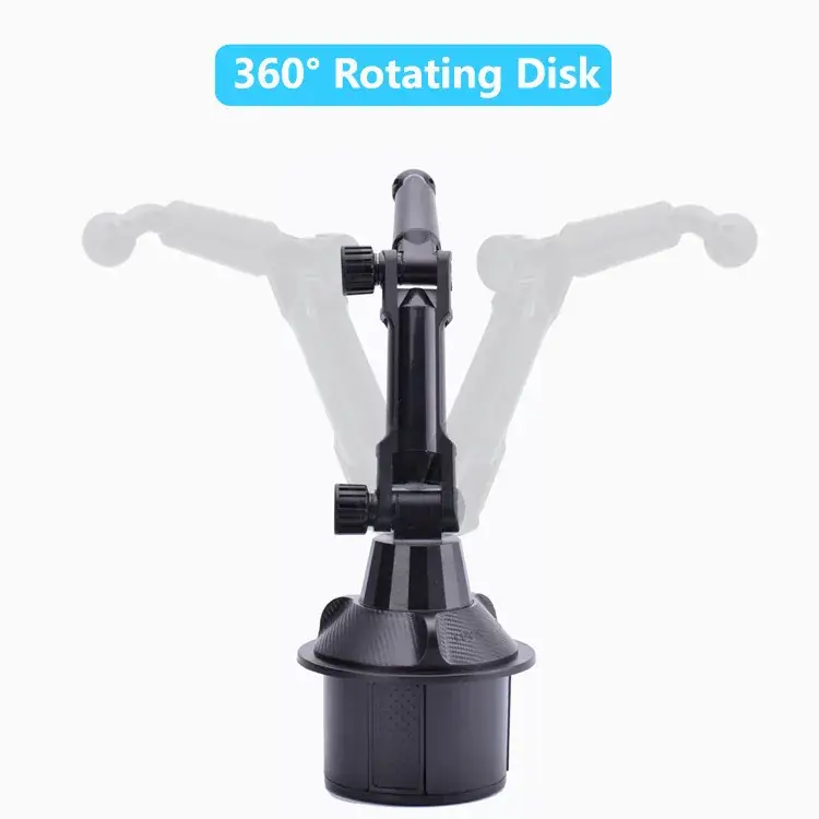 Universal Long Tube Car Cup Holder 270° Adjustable