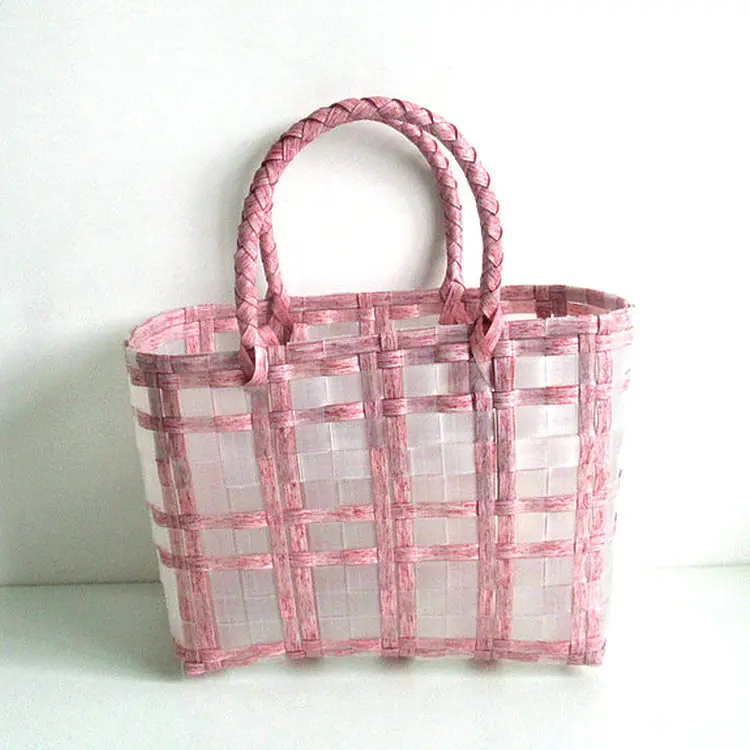 Factory New Transparent Jelly Beach Bag Portable Woven Handbag