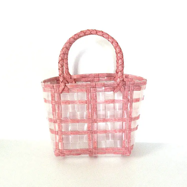 Factory New Transparent Jelly Beach Bag Portable Woven Handbag