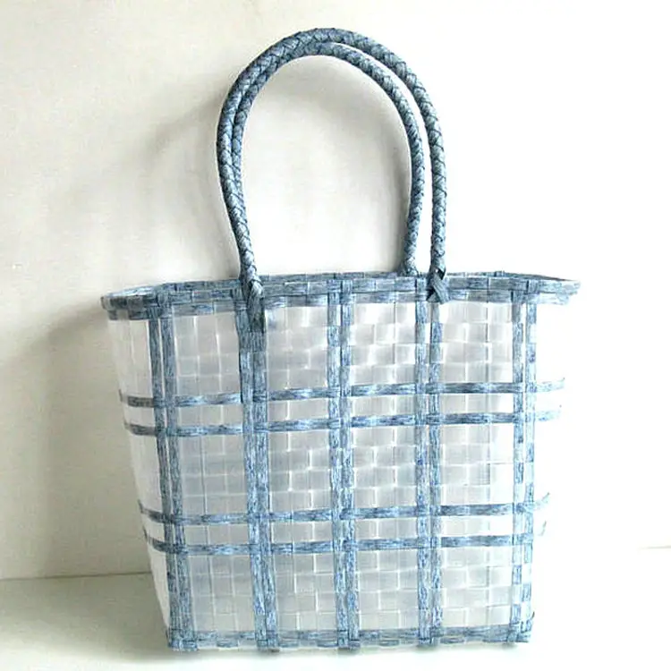 Factory New Transparent Jelly Beach Bag Portable Woven Handbag