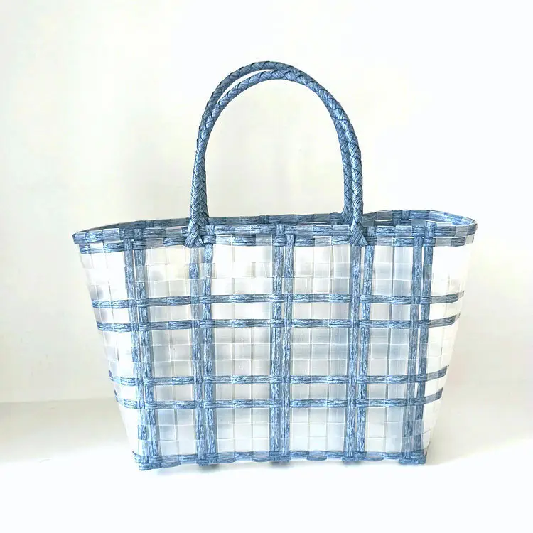 Factory New Transparent Jelly Beach Bag Portable Woven Handbag