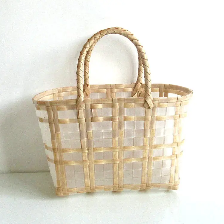 Factory New Transparent Jelly Beach Bag Portable Woven Handbag