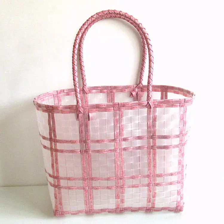 Factory New Transparent Jelly Beach Bag Portable Woven Handbag