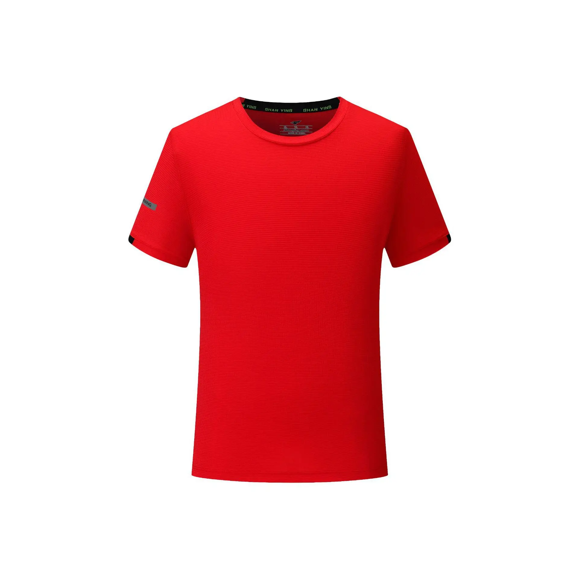 Men White Quick-Drying T-Shirt Short Sleeve - Image 2