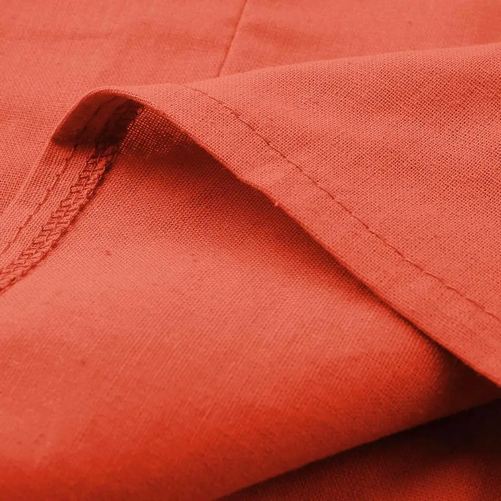 Women's Orange V-Neck Long Sleeve Pullover Top — feature 22
