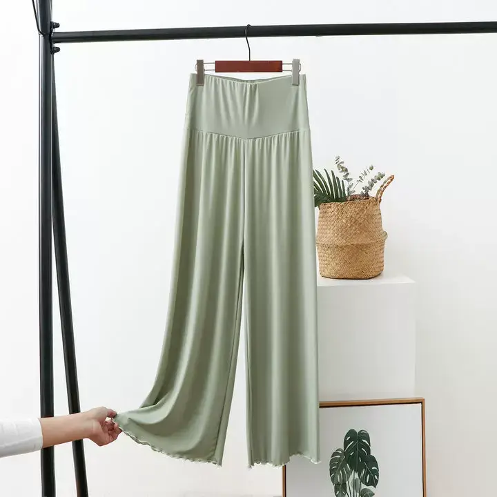 Black Wide Leg High Waist Pants for Women Summer — feature 10