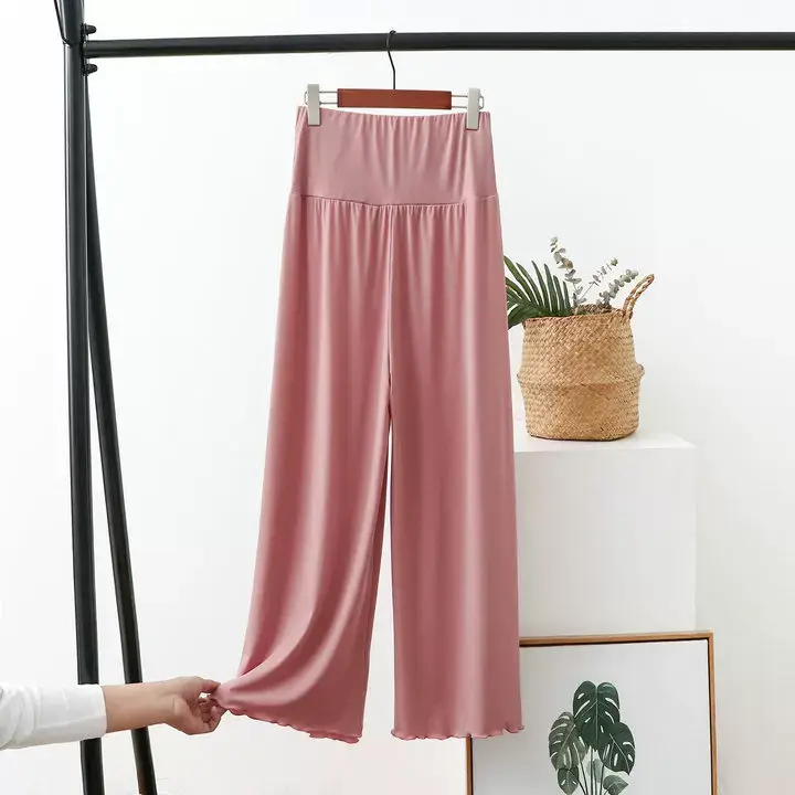 Black Wide Leg High Waist Pants for Women Summer — feature 12