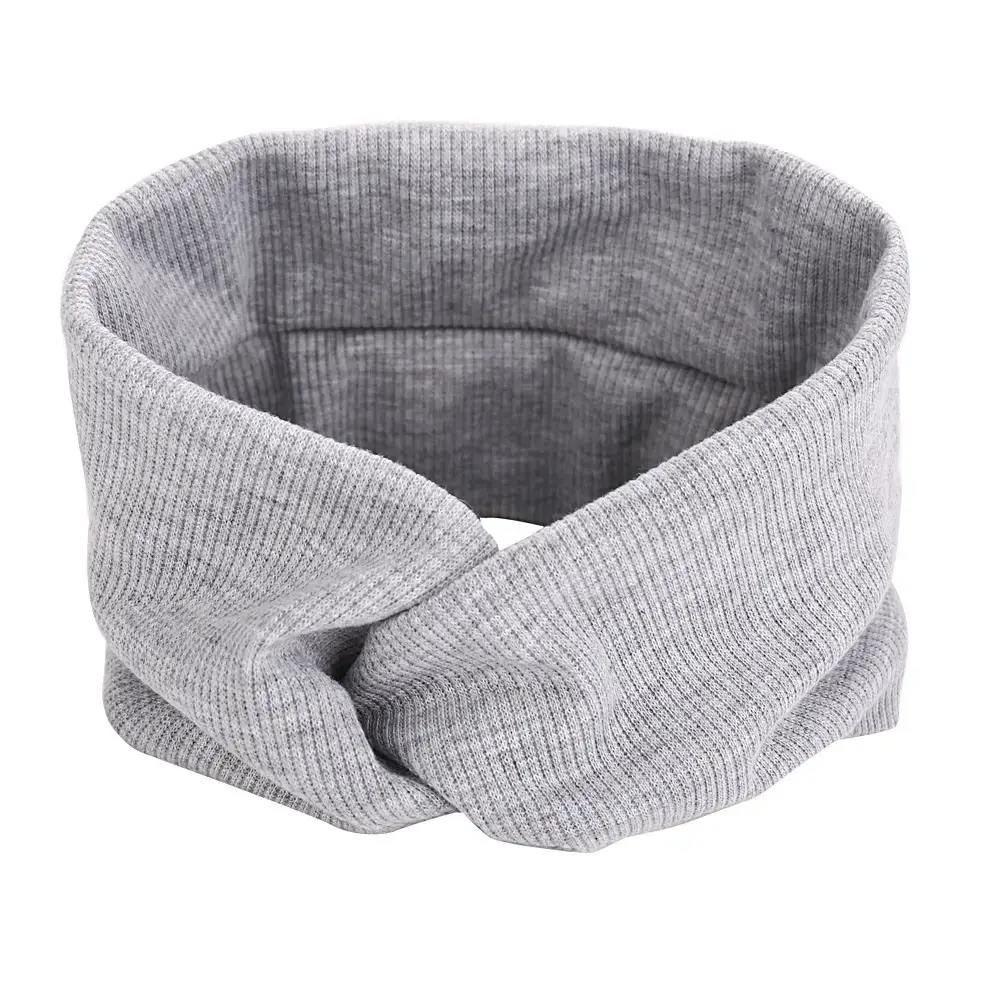 Men & Women Knitted Cross Hairband with Sweat Absorbent Design - Image 9