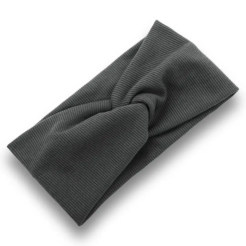 Men & Women Knitted Cross Hairband with Sweat Absorbent Design - Image 3