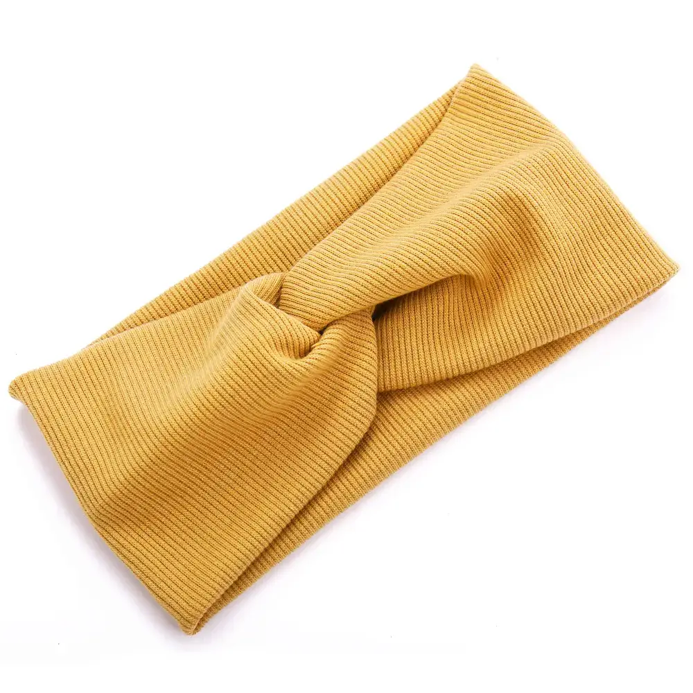 Men & Women Knitted Cross Hairband with Sweat Absorbent Design - Image 4