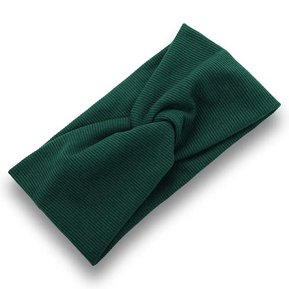 Men & Women Knitted Cross Hairband with Sweat Absorbent Design - Image 5