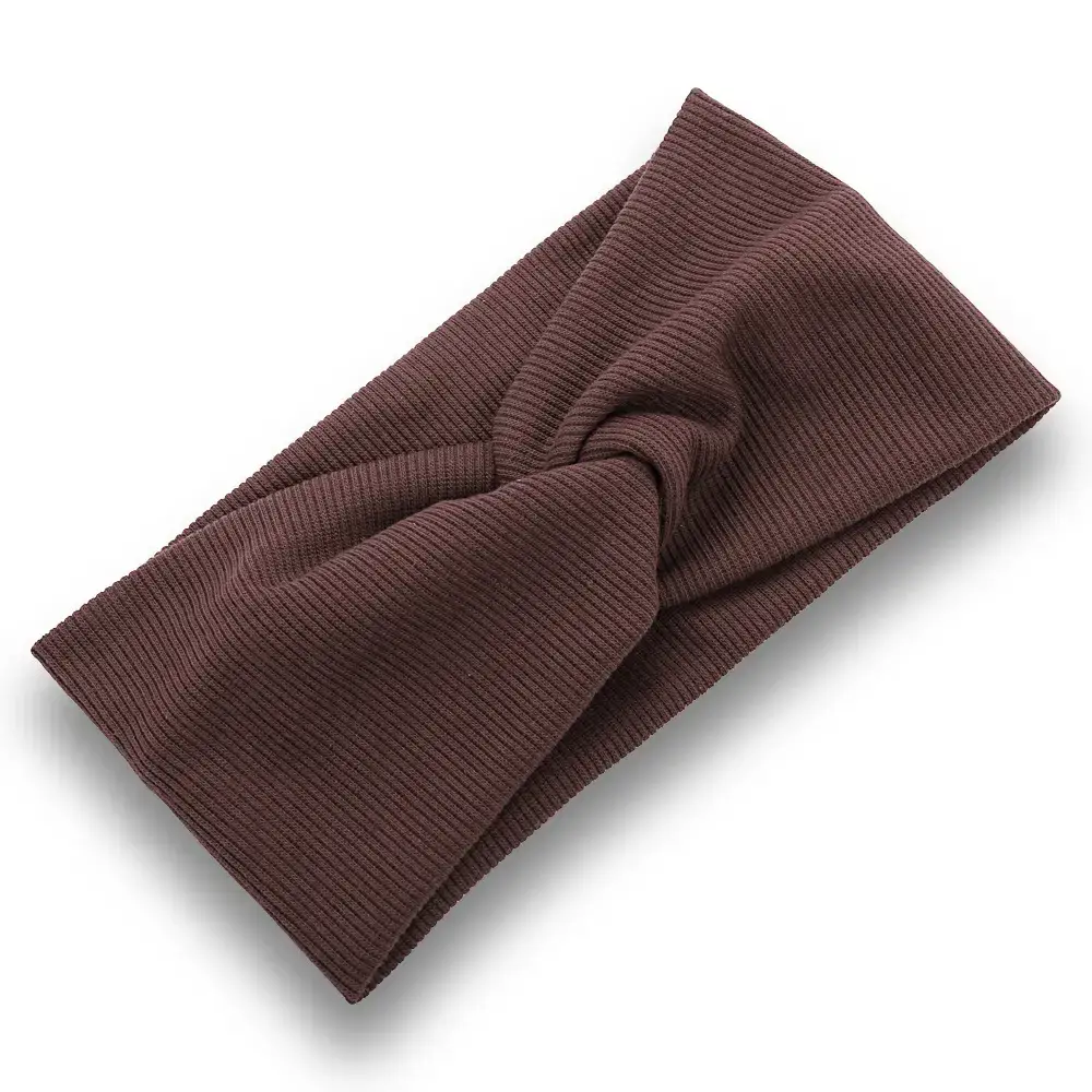 Men & Women Knitted Cross Hairband with Sweat Absorbent Design - Image 6