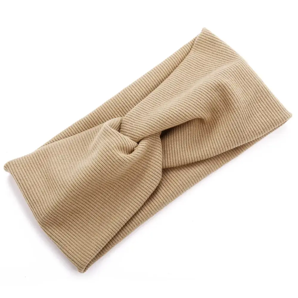 Men & Women Knitted Cross Hairband with Sweat Absorbent Design - Image 7