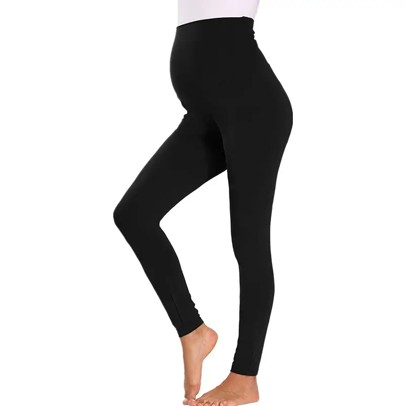 Grey Slim Fit Belly Support Pants for Pregnant Women