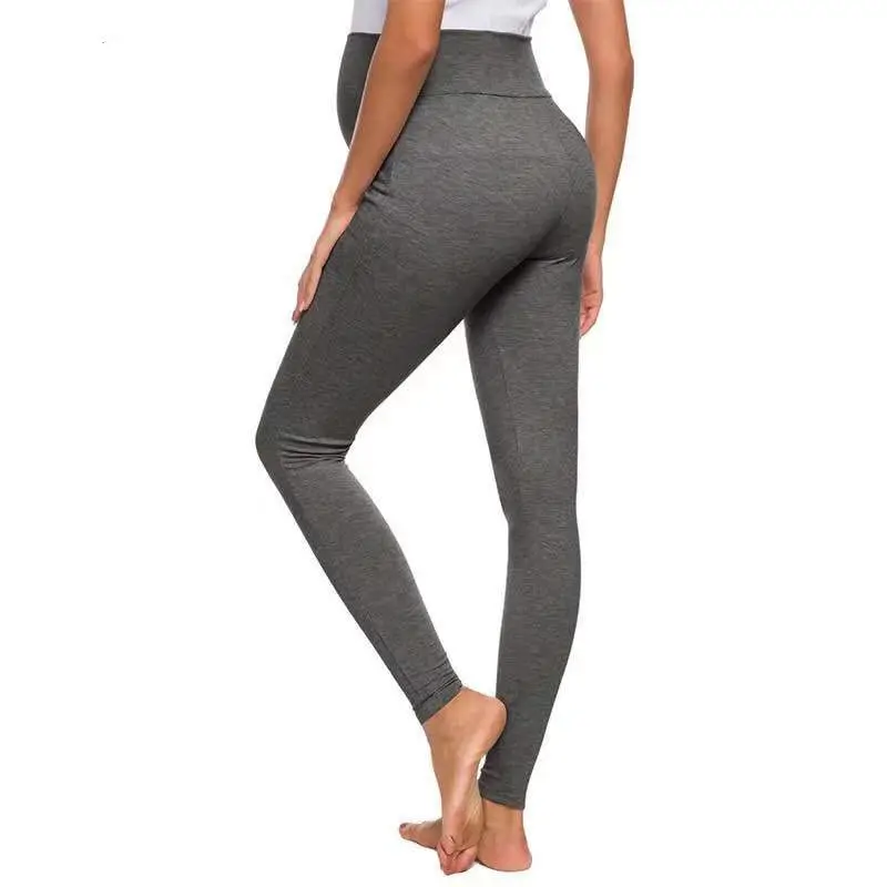 Grey Slim Fit Belly Support Pants for Pregnant Women — feature 10