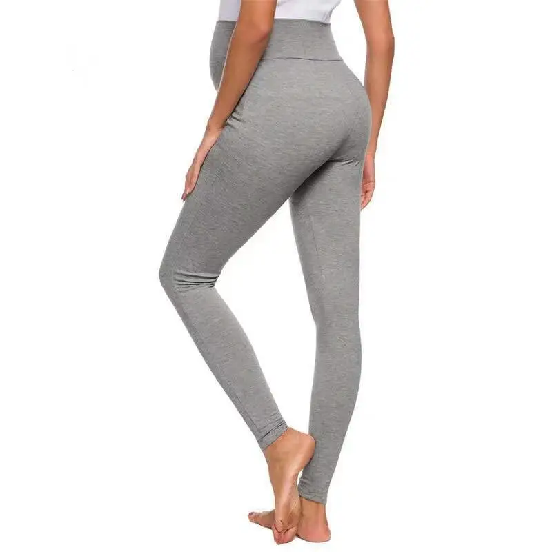 Grey Slim Fit Belly Support Pants for Pregnant Women — feature 3