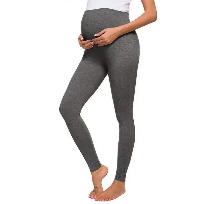 Grey Slim Fit Belly Support Pants for Pregnant Women — feature 9