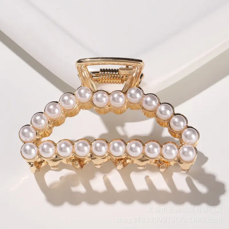 Korean Pearl Hairpin Clip Gold Alloy Women's All-match - Image 10
