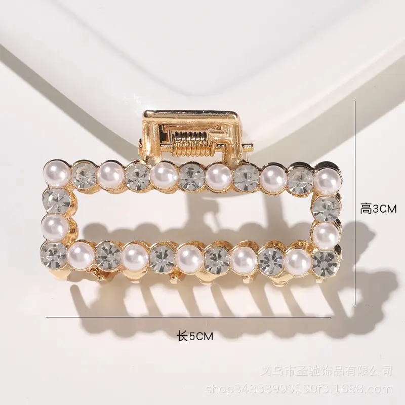 Korean Pearl Hairpin Clip Gold Alloy Women's All-match - Image 15