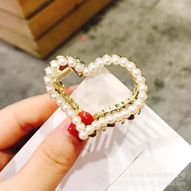 Korean Pearl Hairpin Clip Gold Alloy Women's All-match - Image 3