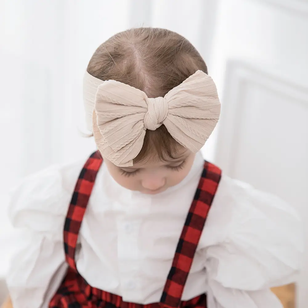 Black Baby Headband Double Layer Bow Protection — feature 10