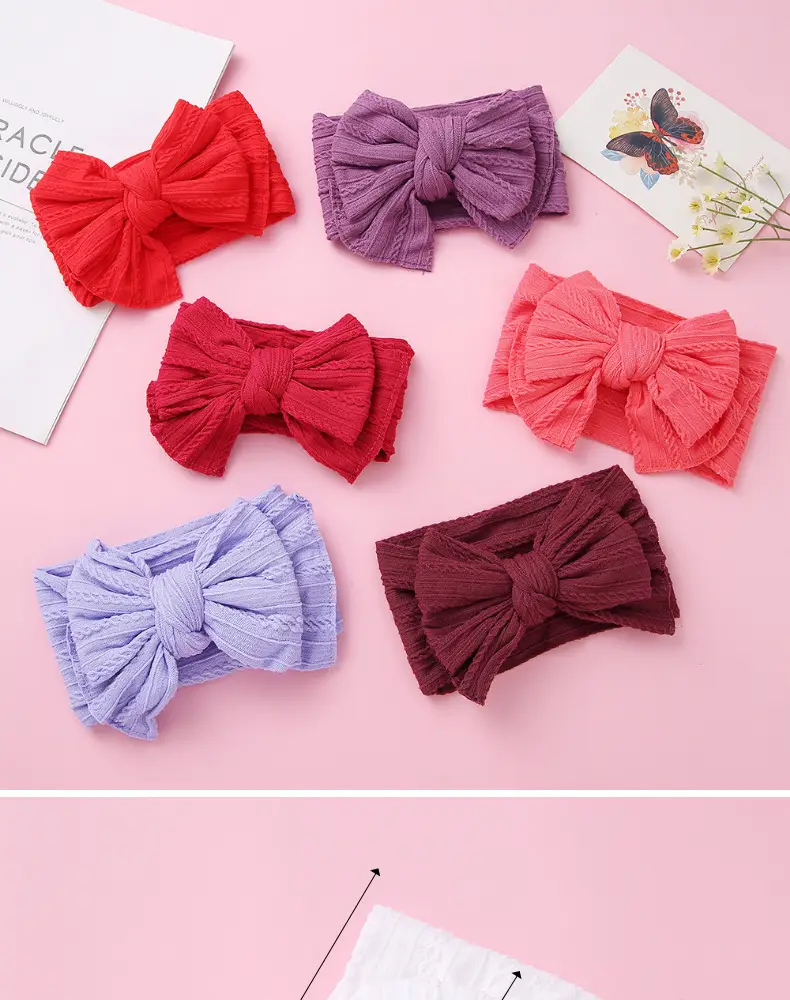 Black Baby Headband Double Layer Bow Protection — feature 11