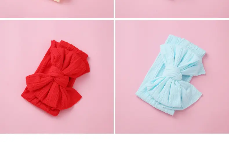 Black Baby Headband Double Layer Bow Protection — feature 13