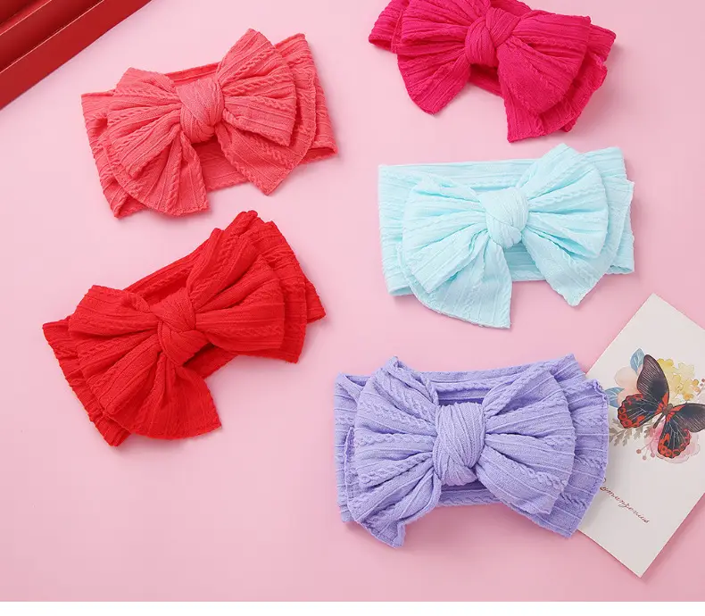 Black Baby Headband Double Layer Bow Protection — feature 16