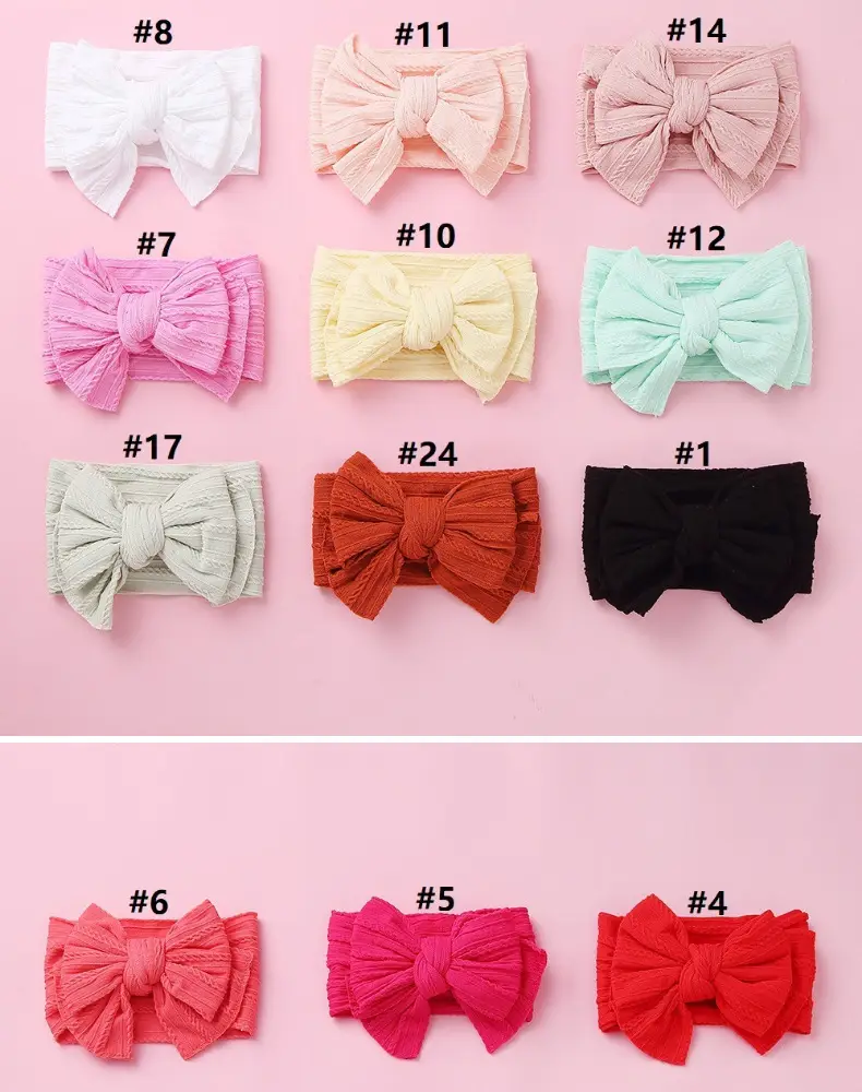 Black Baby Headband Double Layer Bow Protection — feature 6