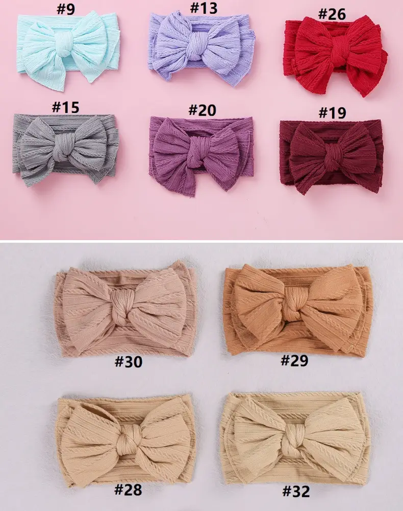 Black Baby Headband Double Layer Bow Protection — feature 7