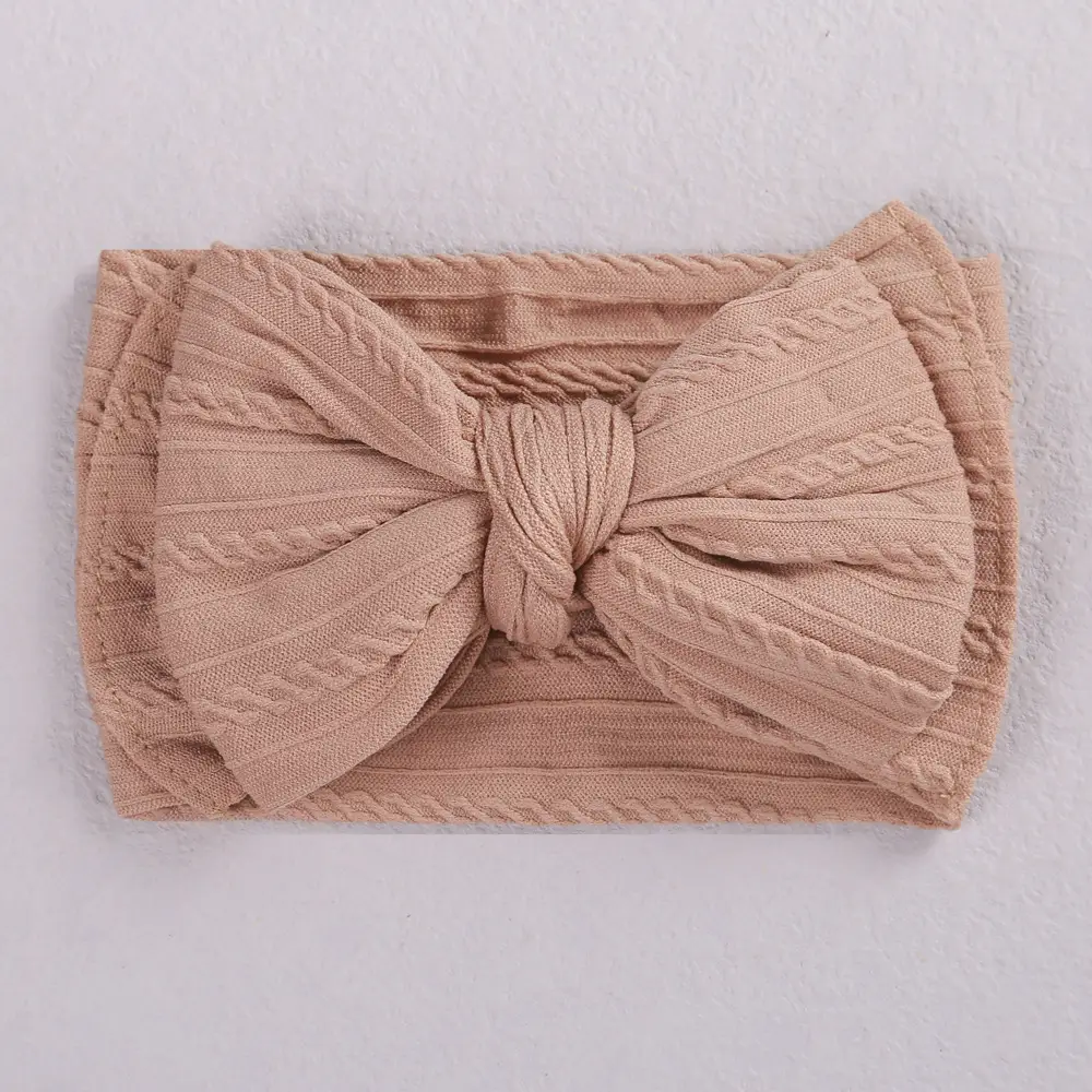 Black Baby Headband Double Layer Bow Protection - Image 30