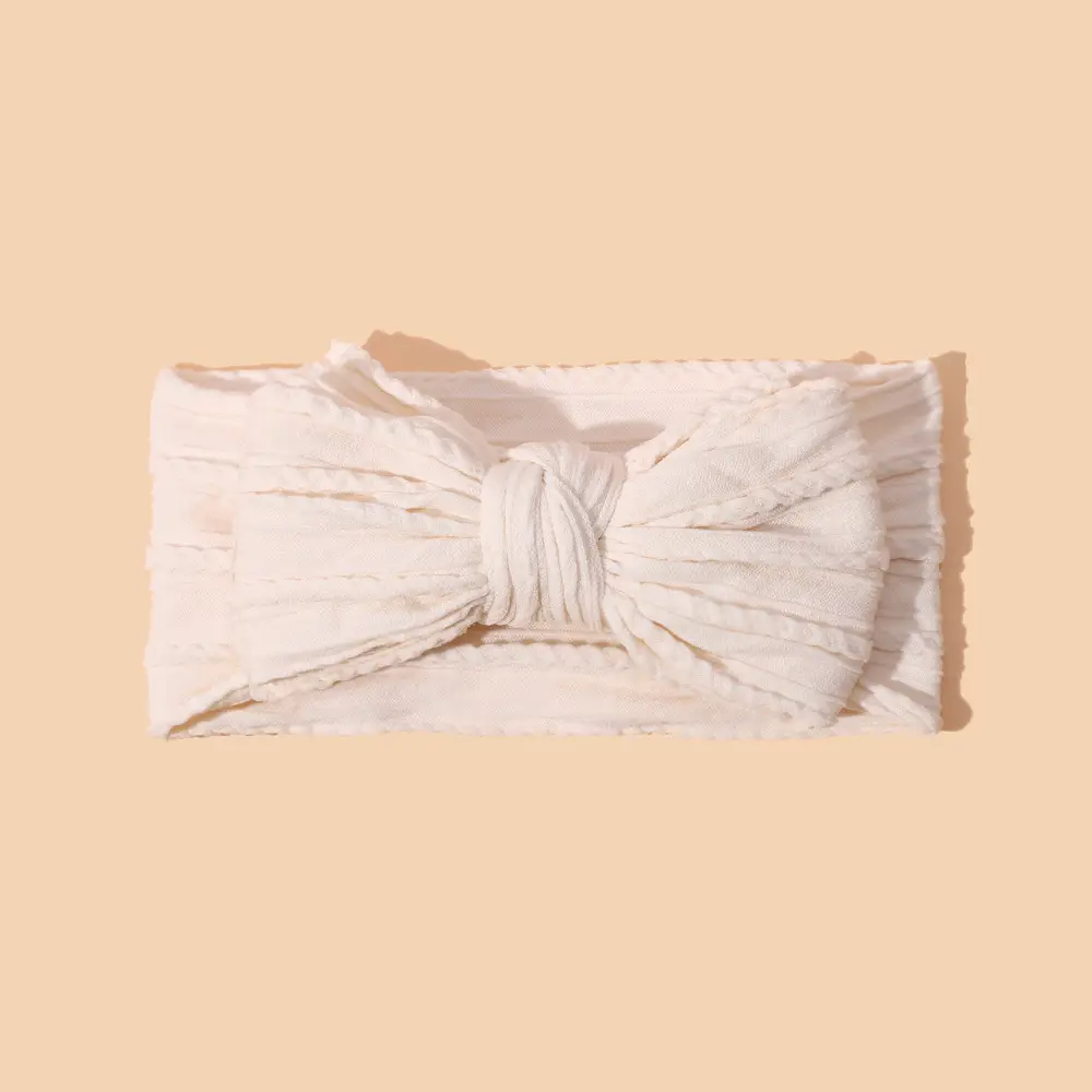 Black Baby Headband Double Layer Bow Protection - Image 41