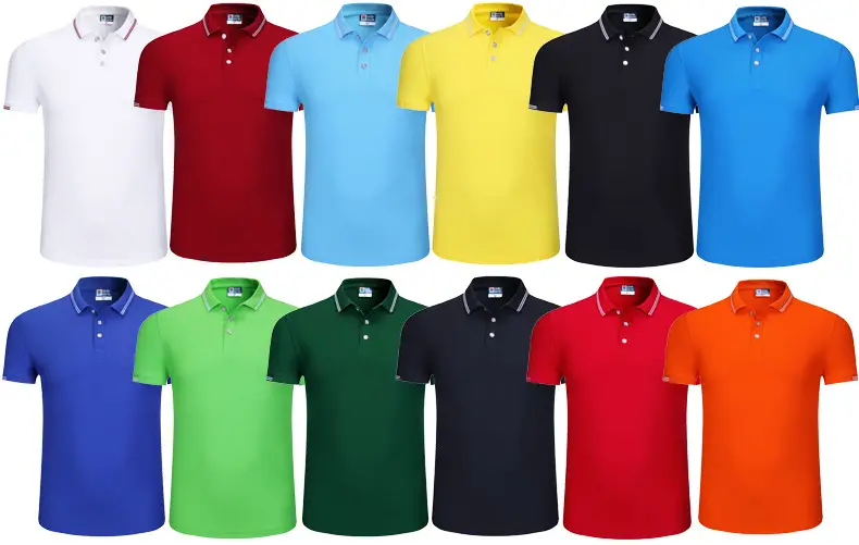 Men Red Polo T-Shirt Short Sleeve Workwear — feature 7